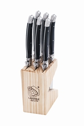 LAGUIOLE Steakmessenset zwart