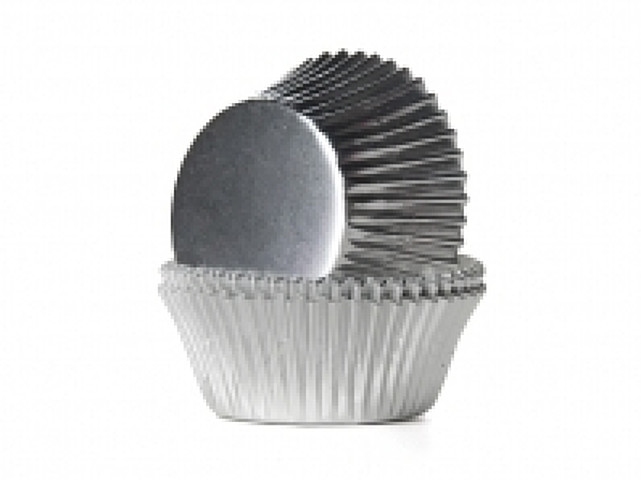 Cake cups Alu Zilver