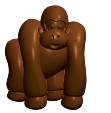 Chocoladevorm / IJsblokjes Gorilla