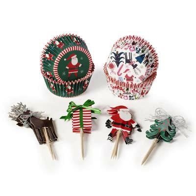 Cupcake Set Merry Bright Christmas