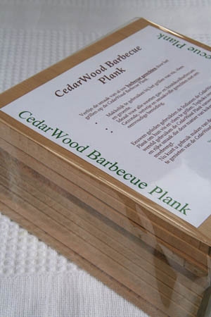 Kokenophout Cedar BBQ plank S set/2