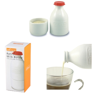 Retro suiker & melk set