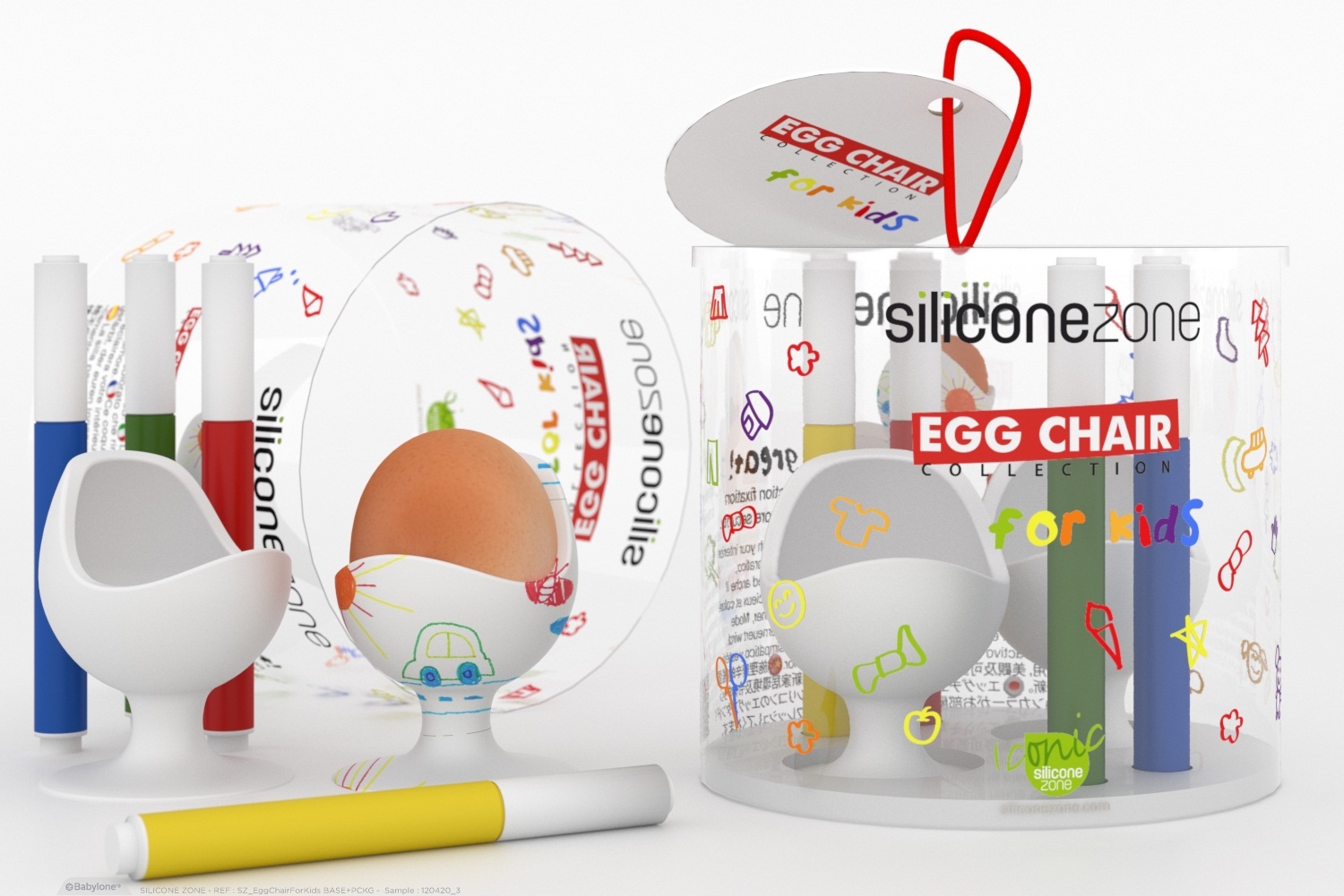 Silicone Zone Egg Chair Kids