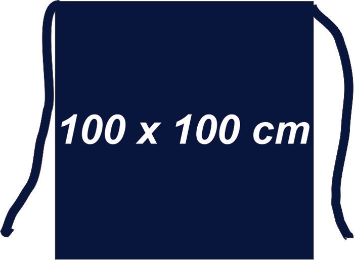 Sloof met split / 2 zakken - Navy