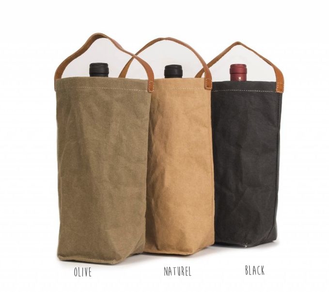 UASHMAMA Wine Bag Black