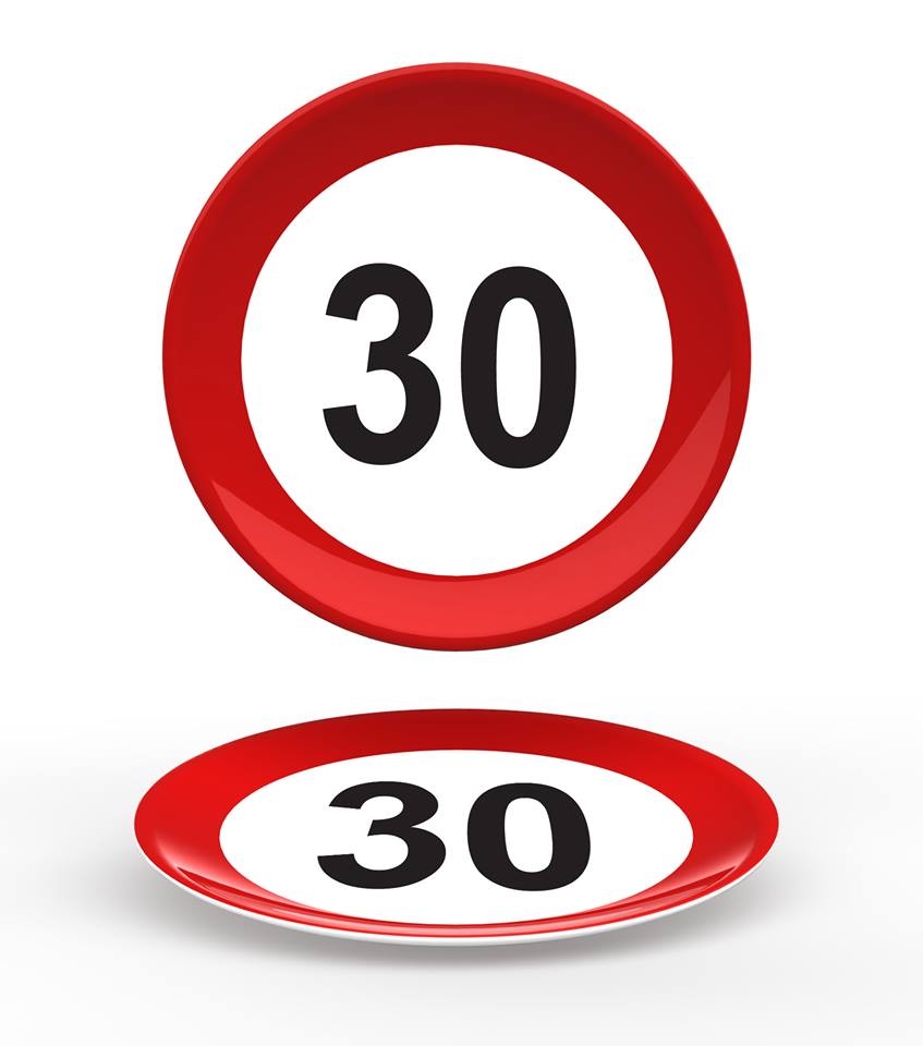 Verkeersbord Bord "30"