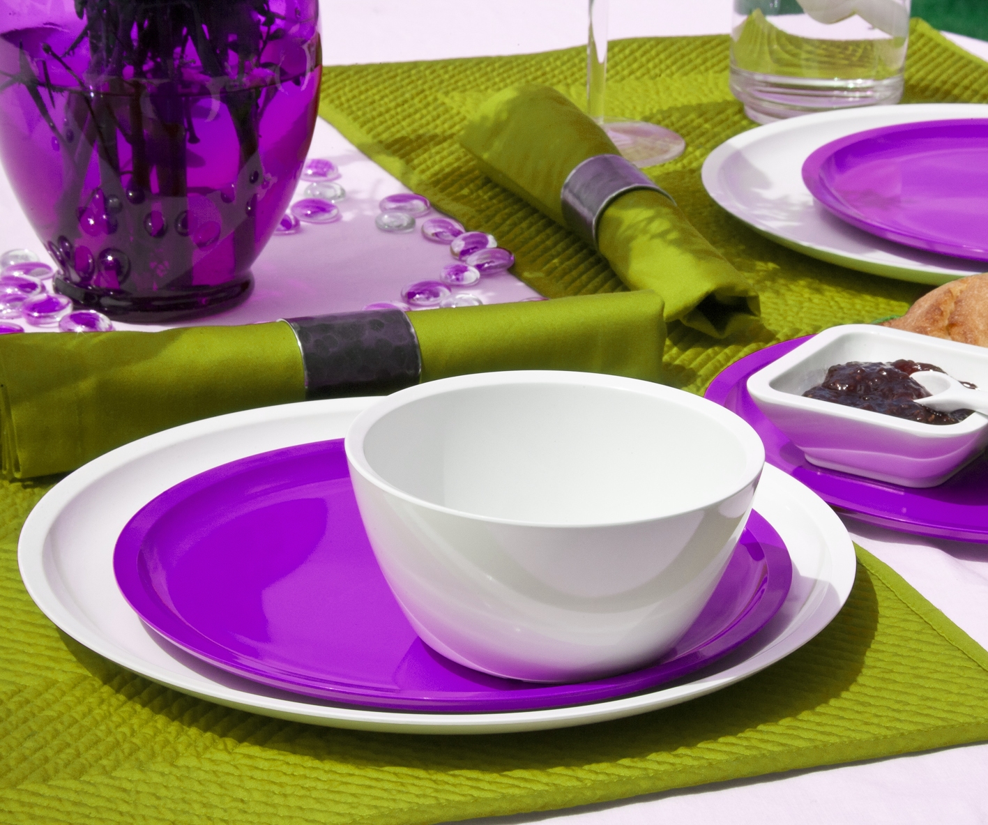 ZAK! Schaal vierkant middel, fuchsia