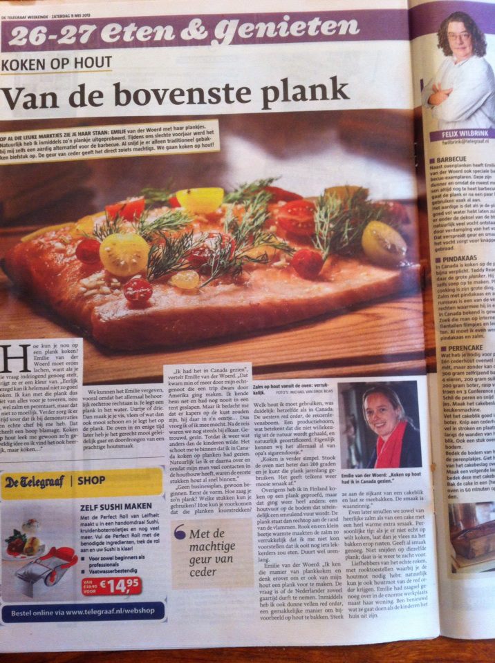 Koken op hout
