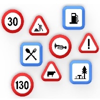 Verkeersbord borden